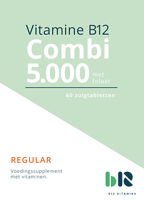 B12 Combi 5.000 met Folaat - 60 tabletten - thumbnail