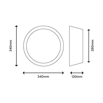 Philips Dawn Plafondlamp 14W Wit Metaal/Plastic (34 x 12 x 34 cm) (3000 K) Philips Dawn Plafondlamp 14W Wit Metaal/Plastic (34 x 12 x 34 cm) (3000 K)
