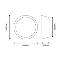 Philips Dawn Plafondlamp 14W Wit Metaal/Plastic (34 x 12 x 34 cm) (3000 K) - thumbnail