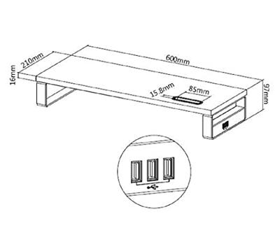 Equip 650881 flat panel bureau steun Vrijstaand Zwart Equip 650881 flat panel bureau steun Vrijstaand Zwart