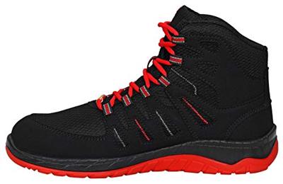 Elten werkschoenen - MADDOX - ESD S3 - zwart-rood - maat 43 - hoog