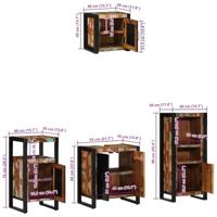 Badkamermeubelset met plank 4 pcs Multikleur 55 x 35 x 60 cm - thumbnail