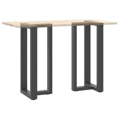 Bartafelpoten 2 st T-vormig 40x35x(90-91) cm staal antraciet - thumbnail