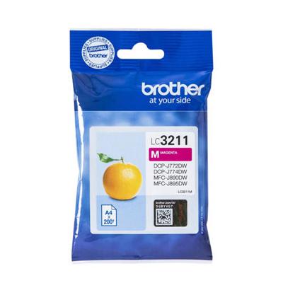 Brother inktcartridge, 200 pagina's, OEM LC-3211M, magenta
