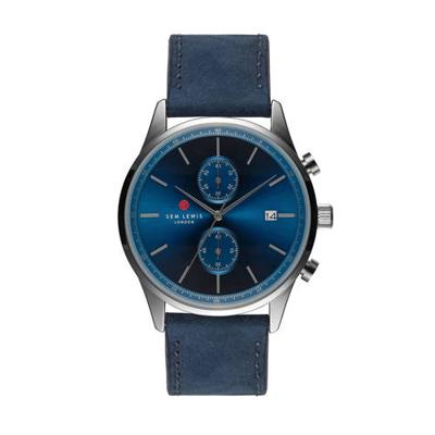 Sem Lewis chronograaf SL1100017 blauw Sem Lewis chronograaf SL1100017 blauw