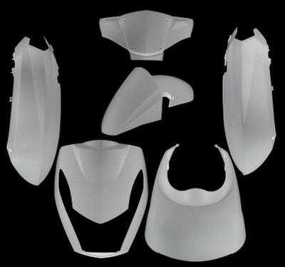 Edge Plaatset 6-delig voor peugeot kisbee 2t/4t - wit