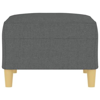 Voetenbank 70x55x41 cm stof donkergrijs