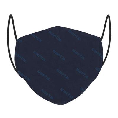 Hygiënisch en herbruikbaar gezichtsmasker gemaakt van stof Safta Volwassen Marineblauw