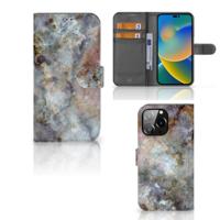 iPhone 14 Pro Max | Bookcase | Marmer Grijs - thumbnail