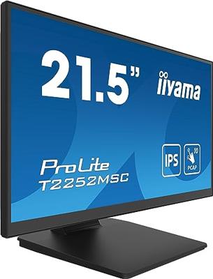 Iiyama ProLite T2252MSC-B2 Touchscreen monitor Energielabel: C (A - G) 54.6 cm (21.5 inch) 1920 x 1080 Pixel 16:9 5 ms HDMI, DisplayPort, - thumbnail