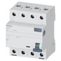 Siemens 5SV36466 Siemens Dig.Industr. Aardlekschakelaar A 4-polig 63 A 0.3 A 400 V - thumbnail