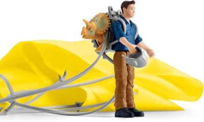 Schleich Dinosaurs - Dino parachute-reddingsbrigade speelfiguur - thumbnail