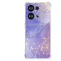Back Cover voor OPPO Reno8 Watercolor Paars - thumbnail