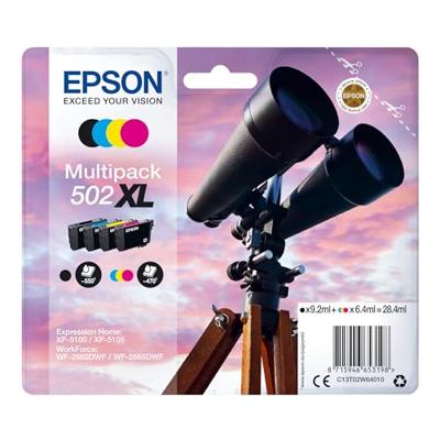 Epson inktcartridge 502XL, 470 - 550 pagina's, OEM C13T02W64010, 4 kleuren Epson inktcartridge 502XL, 470 - 550 pagina's, OEM C13T02W64010, 4 kleuren