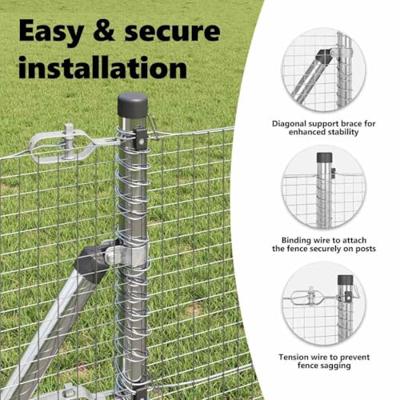 VidaXL Afrasteringspaal zilver 10 x 0,4 m (19 x 19 mm gaas) staal