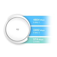 TP-Link Deco X95 Wi-Fi 6 Mesh WLAN-set (2 stuks), AX7800 Tri-Band Router & Repeater (bereik tot 570 m², WPA3, ideaal voor grote huizen, compatibel met Amazon Alexa, 2,5 Gbps LAN-poort) wit - thumbnail
