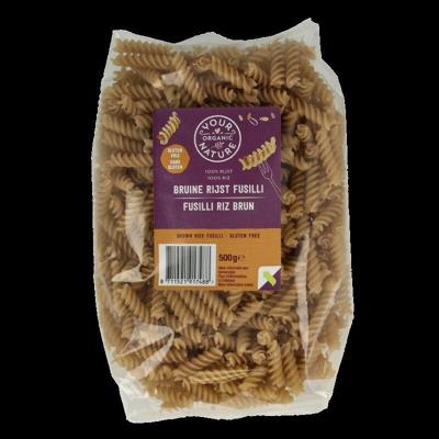 Bruine rijst pasta glutenvrij 500 Gram Bruine rijst pasta glutenvrij 500 Gram