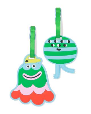HEMA Bagagelabels monsters - 2 stuks