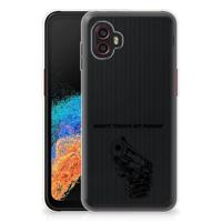 Samsung Galaxy Xcover 6 Pro Silicone-hoesje Gun Don't Touch My Phone - thumbnail