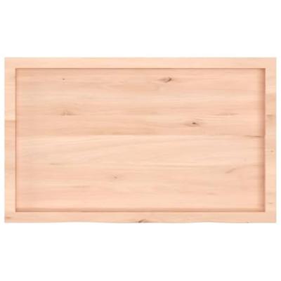 Tafelblad 100x60x(2-4) cm onbehandeld massief eikenhout