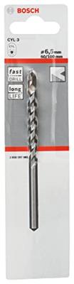 Bosch Accessories CYL-3 2608597661 Carbide Beton-spiraalboor 6.5 mm Gezamenlijke lengte 100 mm Cilinderschacht 1 stuk(s)