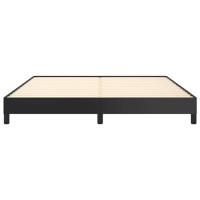 Bedframe kunstleer zwart 160x200 cm