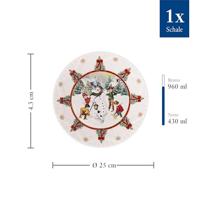 Villeroy & Boch Toy's Fantasy Schaal groot sneeuwman 24 cm - thumbnail