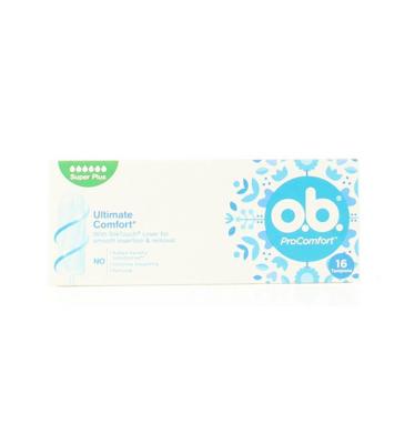 OB Tampons procomfort super plus 16 Stuks OB Tampons procomfort super plus 16 Stuks