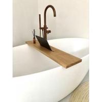 Badplank naturel eiken recht 80 x 20 cm - 25 mm - thumbnail