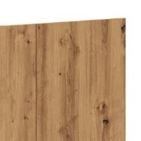 Hoofdeinde 200x1,5x80 cm bewerkt hout artisanaal eikenkleur - thumbnail