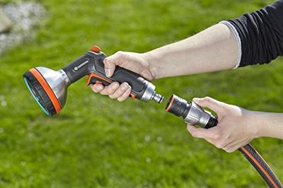 Gardena Premium Waterstop 3/4" E12 - Vorstbestendige Tuinkoppeling met Auto-stop, Ergonomische Grip