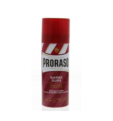 Proraso Red Shaving Foam Barbe Dure 50ml Proraso Red Shaving Foam Barbe Dure 50ml