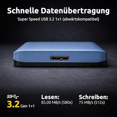 Intenso Memory Safe 1 TB Externe harde schijf (2,5 inch) Micro-USB 3.2 Gen 1 (USB 3.0) Blauw 6029565