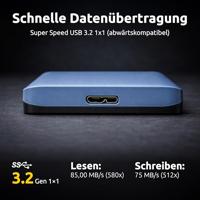Intenso Memory Safe 1 TB Externe harde schijf (2,5 inch) Micro-USB 3.2 Gen 1 (USB 3.0) Blauw 6029565 - thumbnail