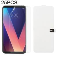 25 stuks zachte hydrogel film volledige dekking front beschermer met alcohol katoen + kraskaart voor LG V30 plus - thumbnail