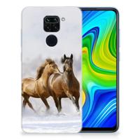 Xiaomi Redmi Note9 | TPU Hoesje | Paarden - thumbnail