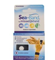 Sea Band Volwassene Anti-misselijkheid Armband Zwart 2 Stuks - thumbnail