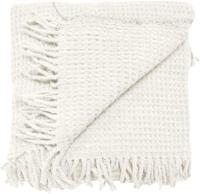 Unique Living Plaid Selien 150x200cm dove white - thumbnail