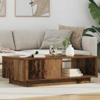 Salontafel met lade Oudhout 95 x 55 x 31 cm Bewerkt hout - thumbnail