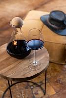 J-Line karaf + stop Kurk - decanteerkaraf - glas - transparant - thumbnail