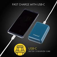 Intenso Powerbank XS10000 petrol 10000 mAh inkl. USB-A to Type-C - thumbnail
