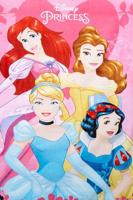 Disney Princess strandlaken 70 x 140 cm Roze - thumbnail