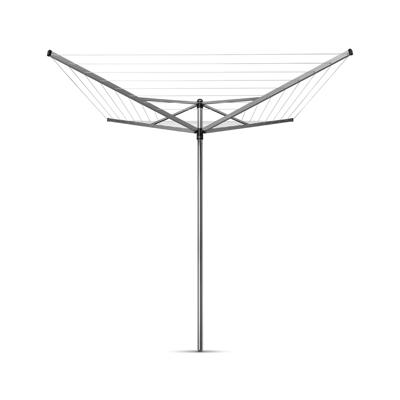 Brabantia Topspinner Droogmolen 40 m Drooglengte + Grondanker Metallic Grijs - thumbnail