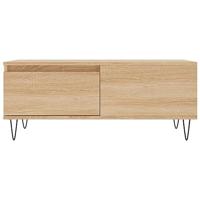 Salontafel 90x50x36,5 cm bewerkt hout sonoma eikenkleurig - thumbnail