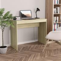 VidaXL Bureau 90x40x72 cm bewerkt hout sonoma eikenkleurig - thumbnail