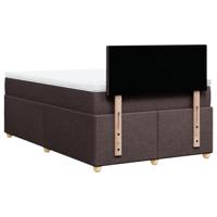 Boxspring met matras stof donkerbruin 120x200 cm - thumbnail