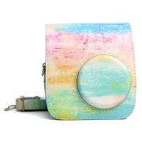Rainbow Oil painting Pattern PU Leather Protective Camera Case Bag For FUJIFILM Instax Mini 7S / 7C Camera - thumbnail