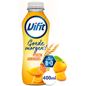 Vifit Goedemorgen! Drinkzuivel Perzik/Abrikoos 400 ml bij Jumbo