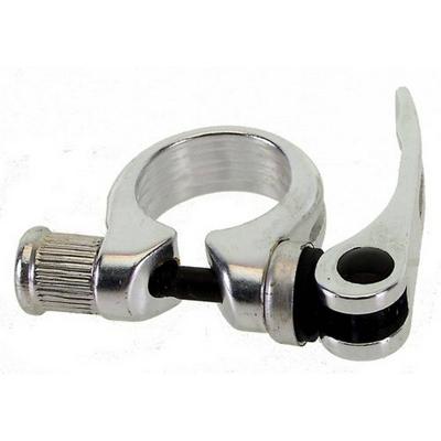 Mirage zadelpenklem met snelspanner 34.9mm. zilver