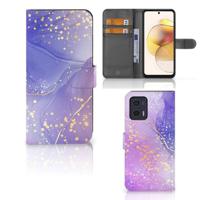 Hoesje voor Motorola Moto G73 Watercolor Paars - thumbnail